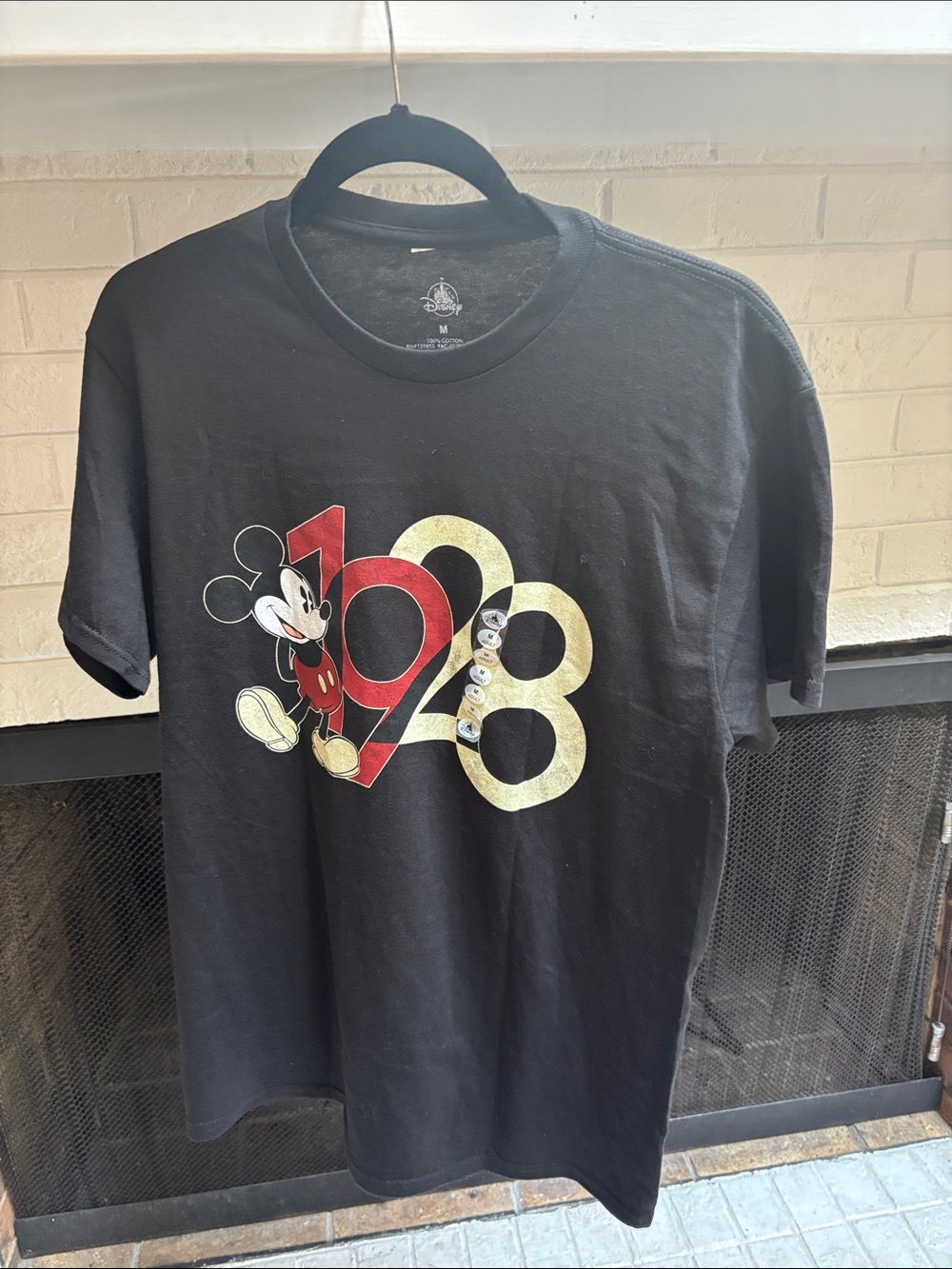 Disney Black Mickey Mouse 1928 Graphic Tee - Men's